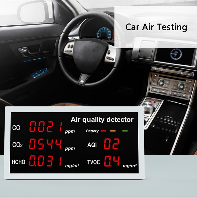 Indoor Air Quality Meter 5 In 1 PM2.5 HCHO Carbon