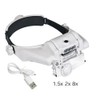 USB Rechargeable LED Head Magnifier for Watch Repair – Hands-Free