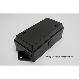 7 Way Color Coded Trailer Wire Junction Box Truck Weather Proof Light Cord Box