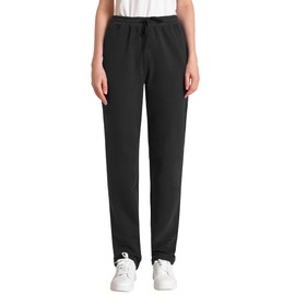 Weintee Women's 34" Inseam Tall Cotton Sweatpants with Pockets L Black