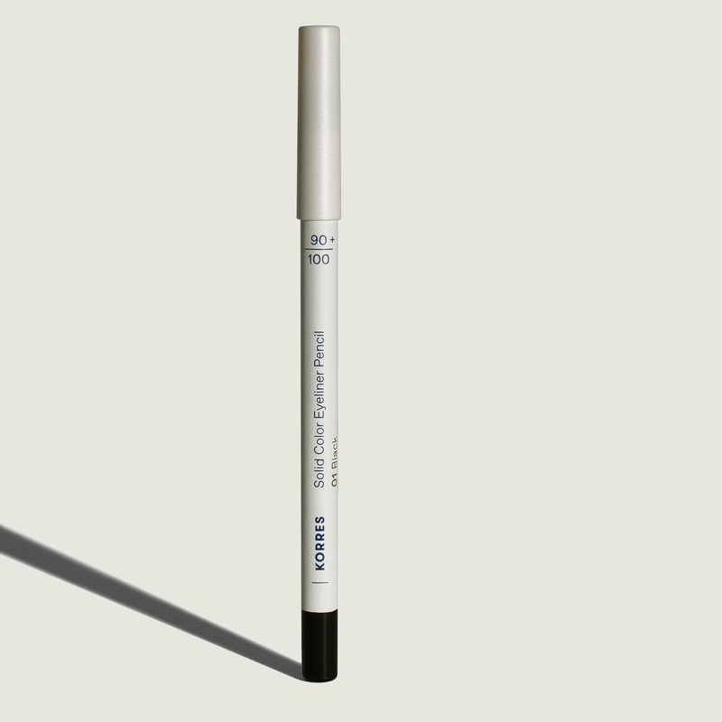 KORRES Solid Color Eyeliner Pencil Black 01, intensive Farbe, cremiger