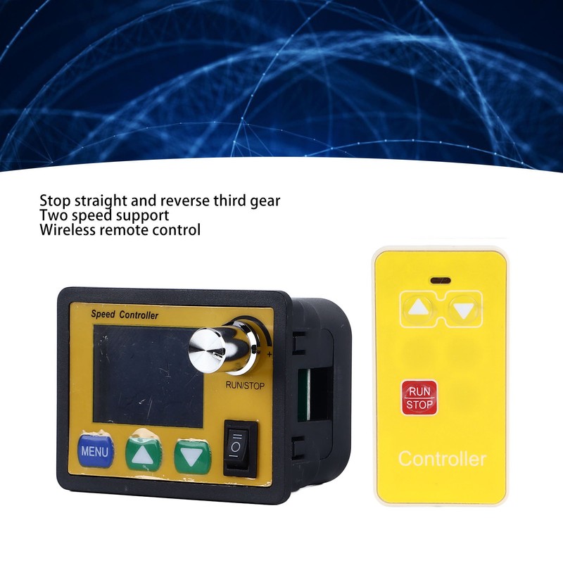Wireless Remote Motor Speed Controller Color Screen Cycle Start and