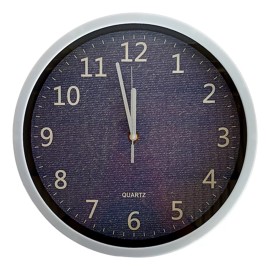 Rm Regalomex Reloj Análogo De Pared Plástico Diseño Tela