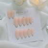 Baby boomer stone handmade nail tip - Almond / 베이비부머