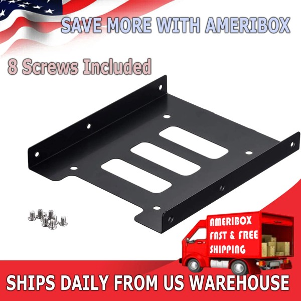 Ameribox 2.5" to 3.5" Bay SSD Metal Hard Drive HDD