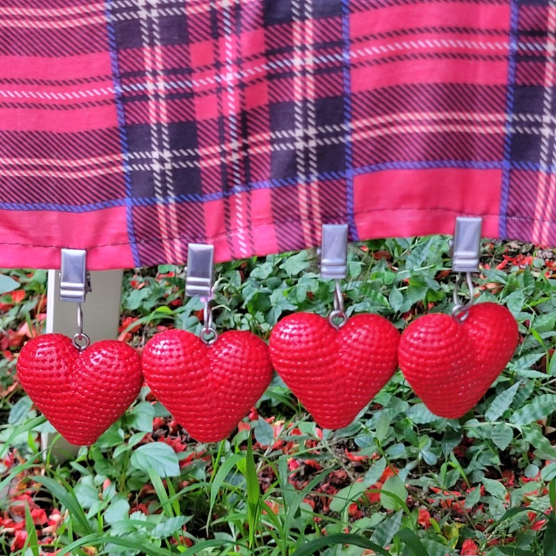 Twofish Home - Juego de 4 clips de resina de