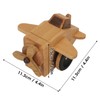 Fighter Music Box Aircraft Wood Craft Musical Box Birthday Christmas