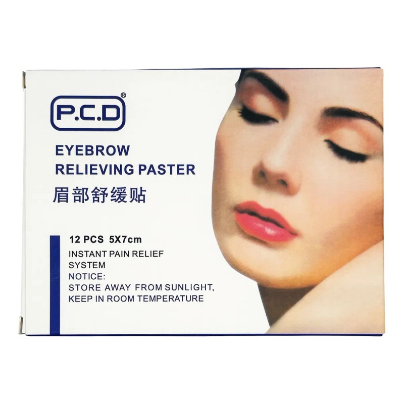 12 Parches Pasta Anestesia Crema Previa Microblading Cejas