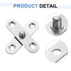 sourcing map 6Pcs 360 Degree Rotating Pivot Hinges, 57 x