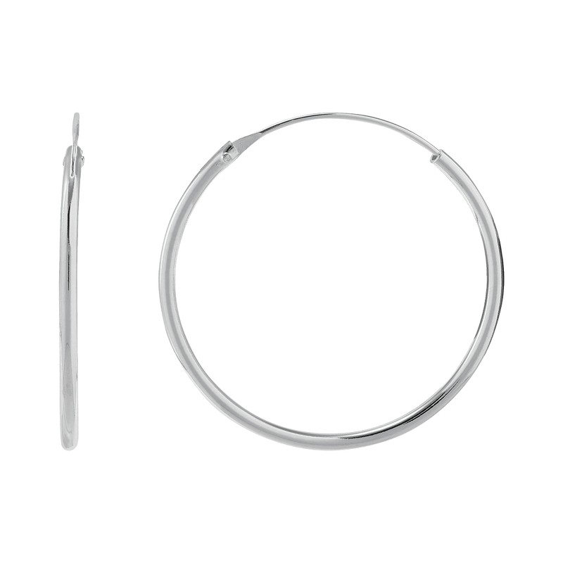 Silpada 'Simple Joy' Hoop Earrings in Sterling Silver