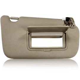 Right Passenger Side Sun Visor for Nissan Sentra SR 1.8L 2013 2014 2015 2016 2017 2018 2019 Replace 268-11645L with Vanity Light/with Makeup Mirror (Right Passenger Side (Beige))