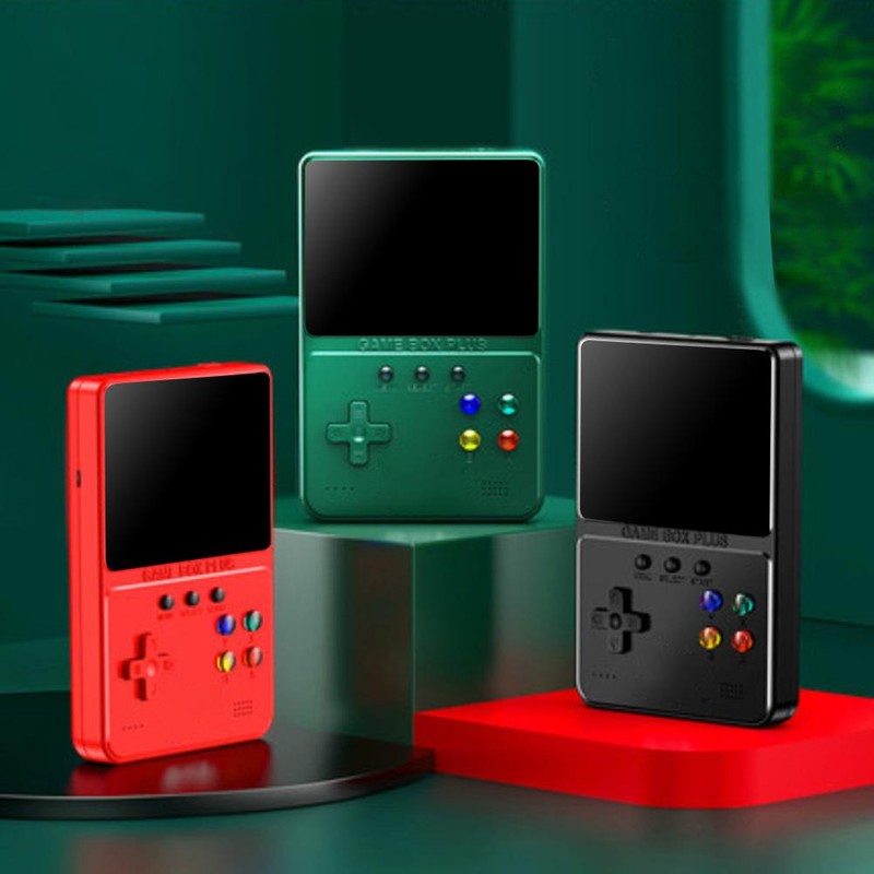 Handheld Game Console Portable Rechargeable Retro Video Game Console Support