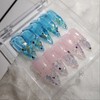 [Handmade nail tips] pure pure (2 ver) - long stiletto