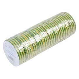 Isolierband GRN/YEL 19 mm x 20 m, 10 Stück | Elektroisolierband, 10 x Menge – AIT1920G/Y