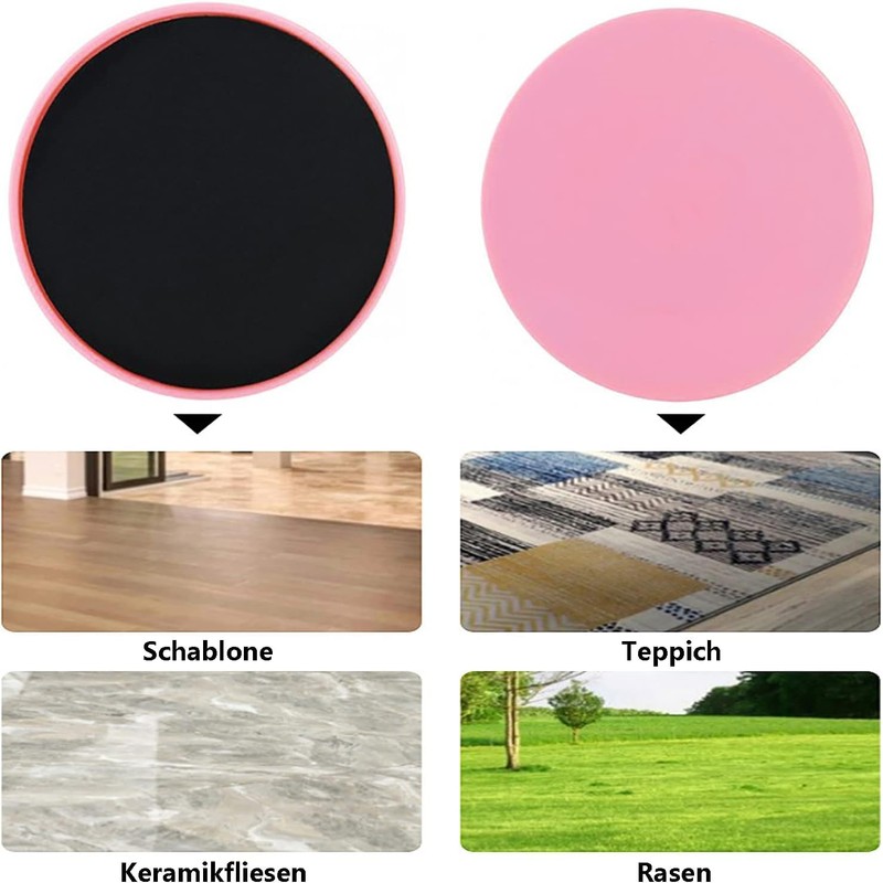 Fenglin-joy Fitness Gliding Discs, Pack of 2 Exercise Sliders, Core