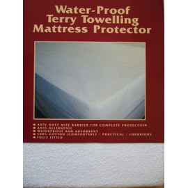 Terry Toweling Waterproof Mattress Protector (Single)