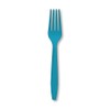 Creative Converting Turquoise Blue Plastic Forks Party Supplies, One Size