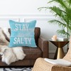 OTOUO Stay Salty Pillow Covers,Summer Coastal Beach Throw Pillow Covers