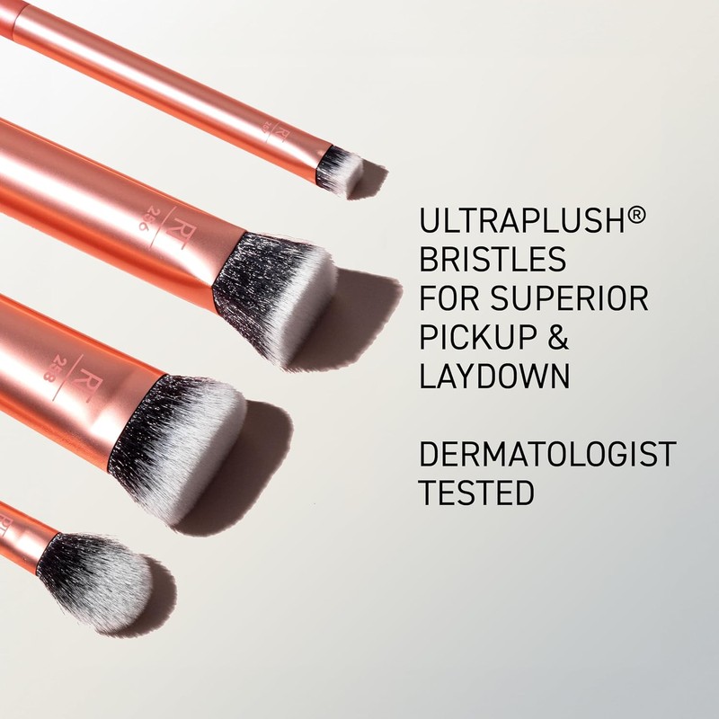 REAL TECHNIQUES, Face Base Set, Kit de Brochas de Maquillaje