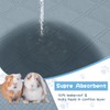 HOBBTREE 6 Packs Washable Guinea Pig Cage Liners, Waterproof Guinea