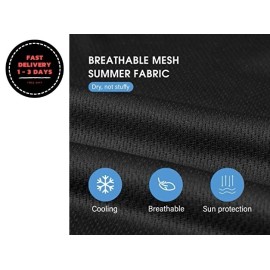 Unbranded pasamontañas para calor sol verano mascara cuello largo transpirable para hombre