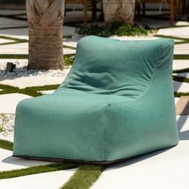 Jaxx Ponce Outdoor Bean Bag Chair - Weather Resistant Patio and Poolside Lounge Seating, Sunbrella Breeze