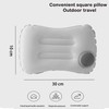 SYXLS Inflatable Pillows(Grey), Breathable and storable for Camping, Press to