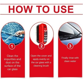 Automotive Oil Film Cleaning Brush,2025 New Glass Coating for Windshield, Prevents Rain and Fog,Improves Clarity and Visibility