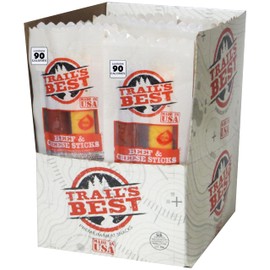 Trail's Best Twin Beef and Cheese Packs - 1oz Each (20 Count)