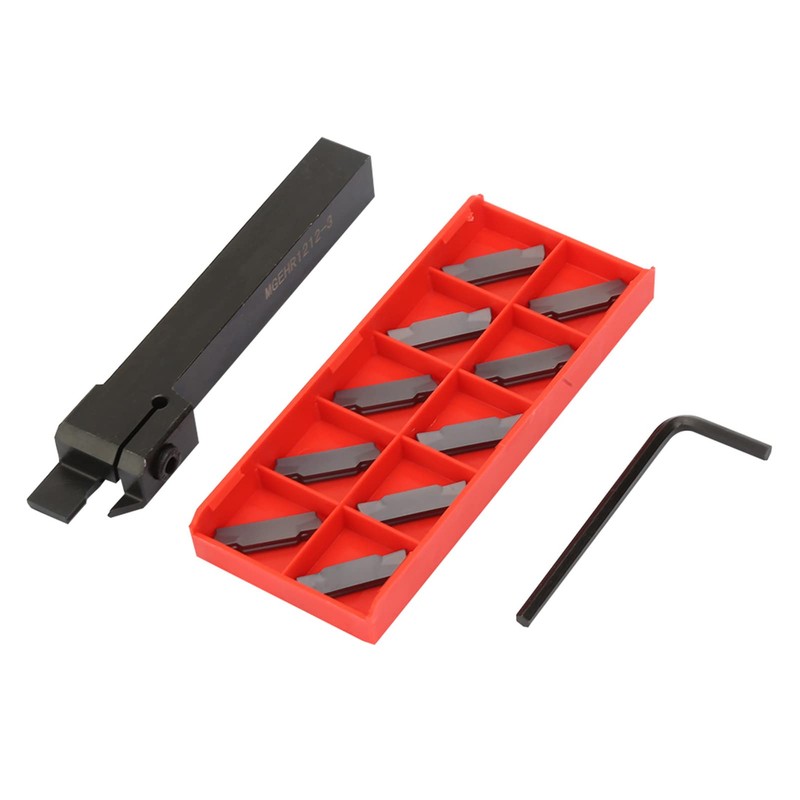 MGEHR1212-3 Lathe Cut Off Grooving Parting Tool Holder with 10pcs