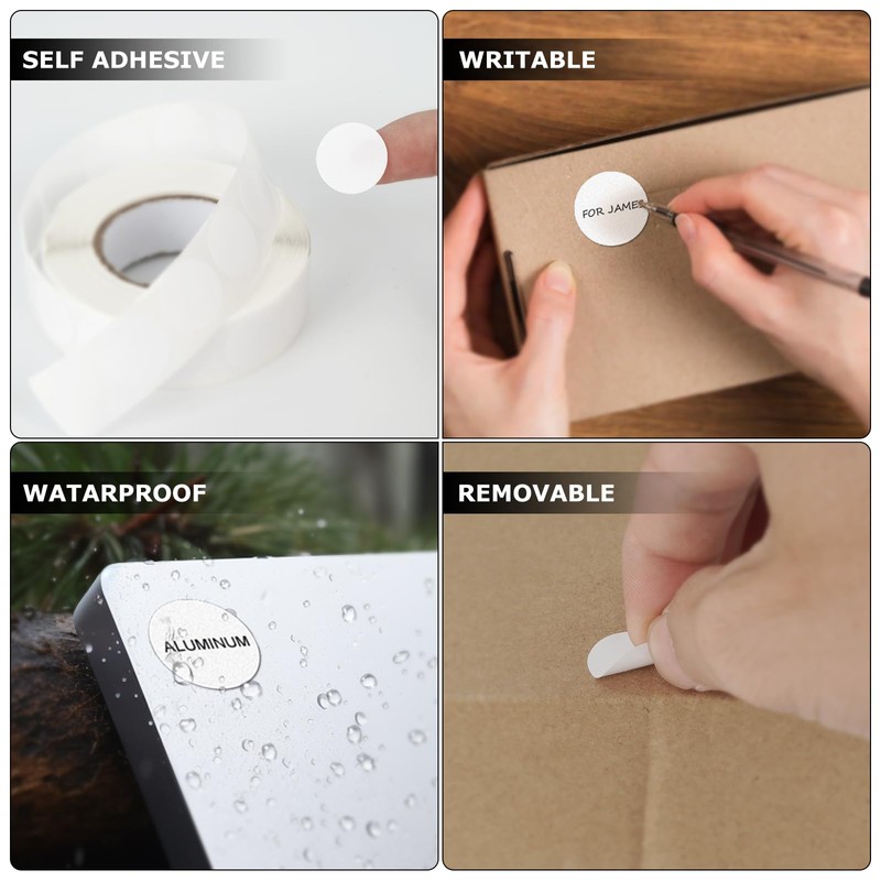 Round Stickers White19mm Circle Labels with Color Coding Dot Sticker