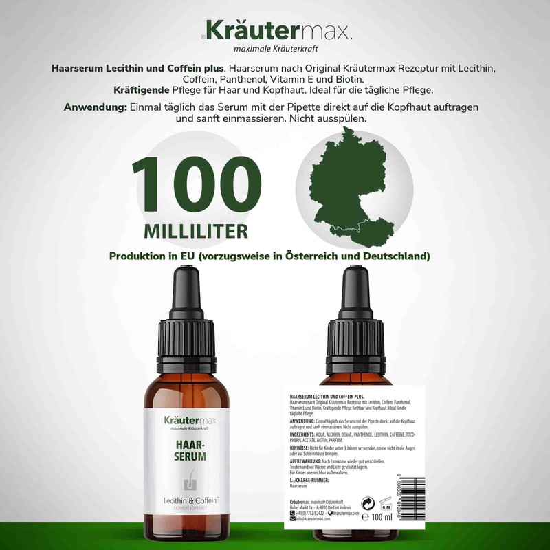 Kräutermax Lecithin & Caffeine Hair Serum 1 x 100 ml