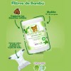Filtro De Papel Bambú Para Pañales De Tela Rollo 100