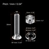 sourcing map M6 x 30mm Plastic Phillips Machine Screws with
