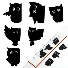 Cat Bookmark, 6 Pcs/Set Assorted Cute Black Cat Book Marks Magnetic Bookmarks Unique Bookmarks Kawaii Black Book Markers Clip Gifts for Women, Readers, Teachers, Students, Book Lovers