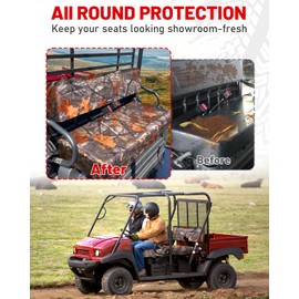 StarknightMT Mule 4010 Seat Cover UTV Mule Bench Seat Cover Compatible with Mule 4010 4000 3000 3010 2001 2023 2025 Maple Camouflage