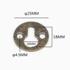 Metal Keyhole Hangers,Iron Shelf Brackets with Screws,Set of 20,Round Keyhole
