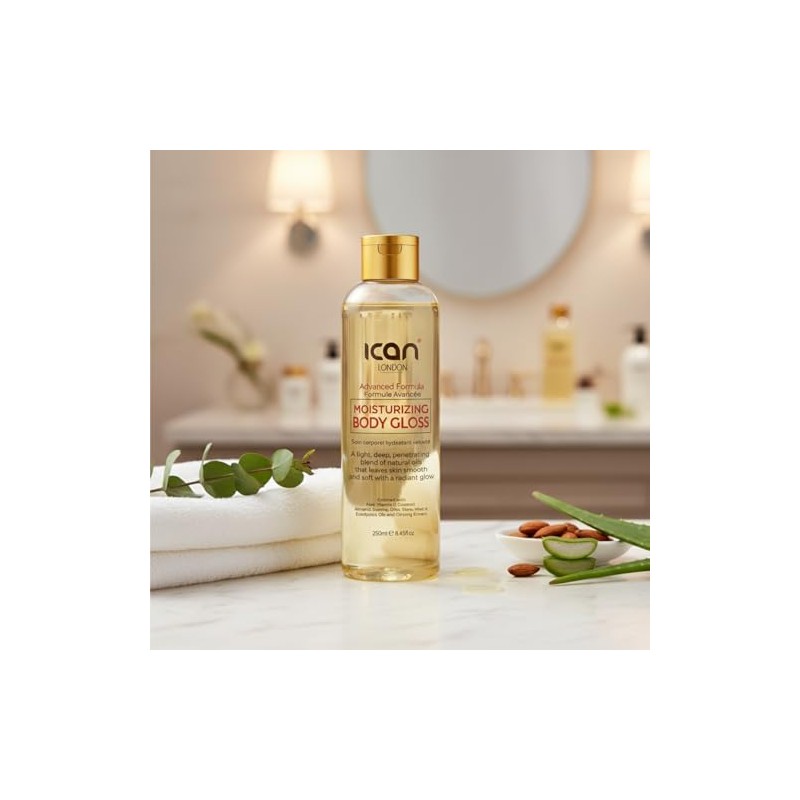 ican London Moisturizing Body Gloss Oil 250ml