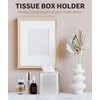 Livelab Tissue Box Cover, Square Metal Tissue Box Holder Modern