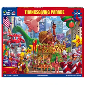 White Mountain New York Thanksgiving Parade Jigsaw Puzzle Thanksgiving Puzzles 1000 Pieces for Adult and Families
