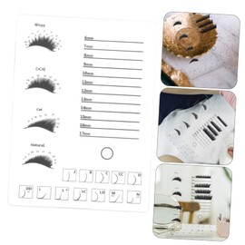 FOMIYES 1pc Acrylic Eyelash Display Board Grafting Eyelash Tray Beauty Salon Supply