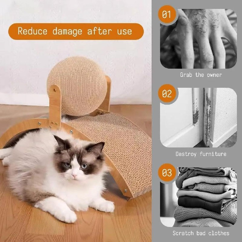 Scratch pad for Cats，cat Scratching Post，Cardboard cat Scratcher，Kitten Scratcher，sisal cat