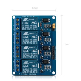 kwmobile 3 x 4 channel relay module with 5V for Arduino