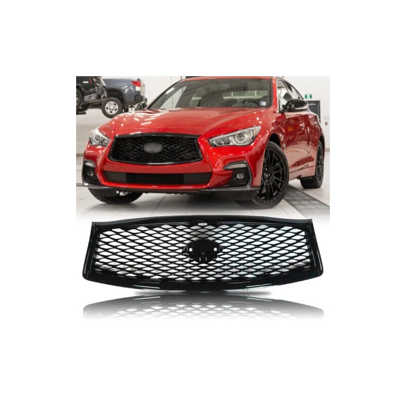 kspeed For Infiniti Q50 2014-2017 Front Bumper Upper Grille Gloss