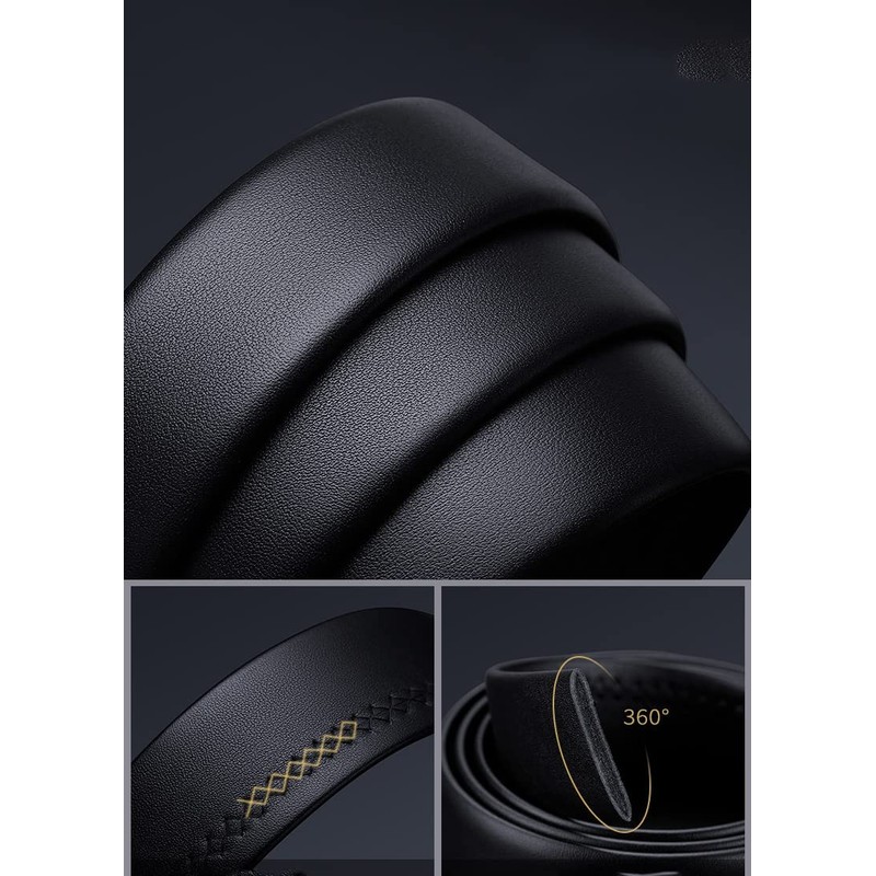 VANNANBA Cinturones de diseño para hombre, de piel auténtica con