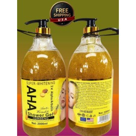 Dr Meinaier AHA Super Whitening Shower Gel Skin Exfoliating Body Wash, 2000ml [USA Stock🇺🇸