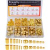 Breezliy Compression Fittings Assortment kit-6 Sizes(1/8"3/16" 1/4" 5/16" 3/8" 1/2")