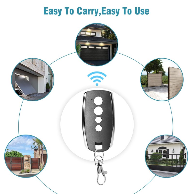 Garage Door Opener 433.92MHz Hansender, Pack of 2 Garage Doors