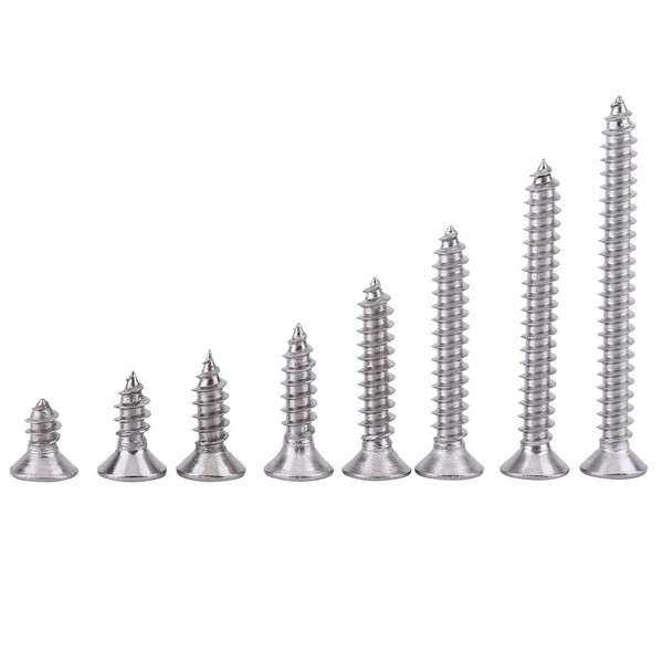 200pcs SS Grade Self Tapping Screws 304 Stainless Steel M3