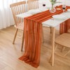 Aoksunova Chiffon Table Runner, Wedding, Terracotta Table Runner, Outdoor Table